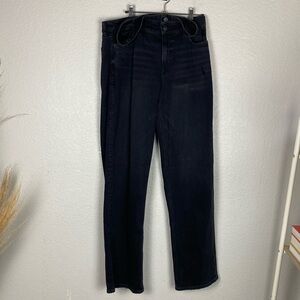 American Eagle hip cut out black jeans